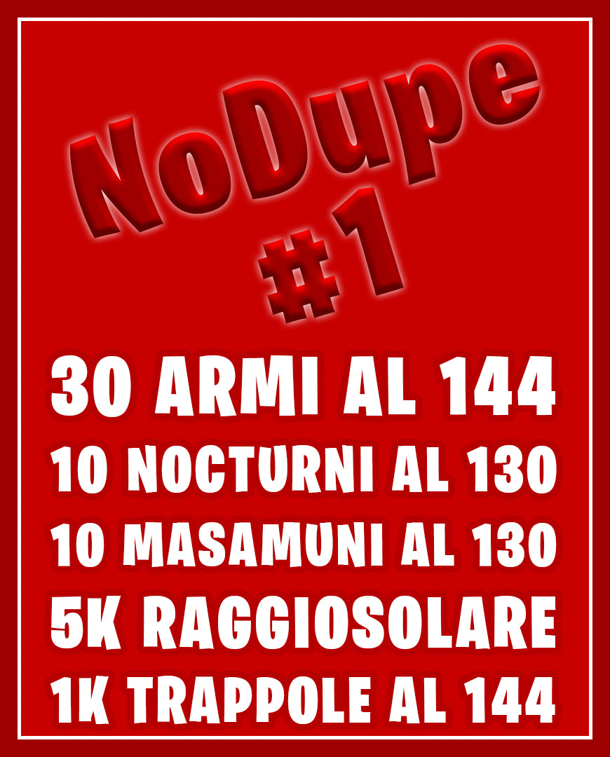 Pack NoDupe #1