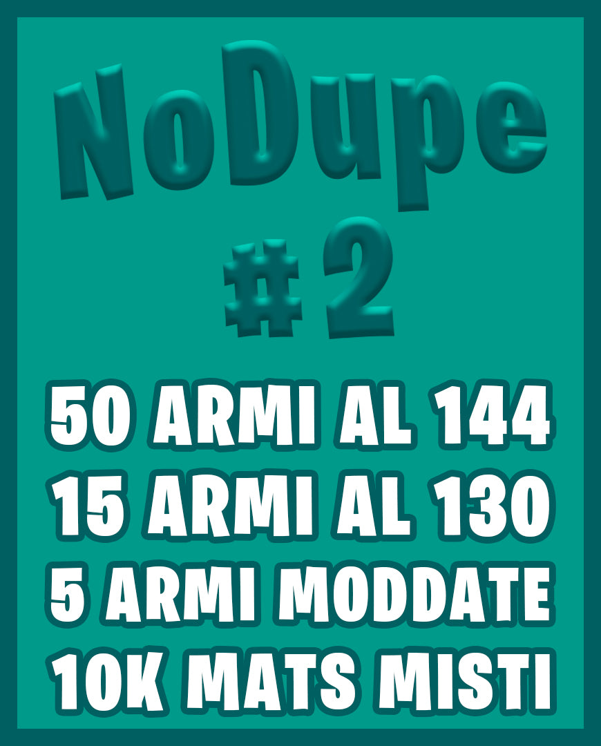 Pack NoDupe #2